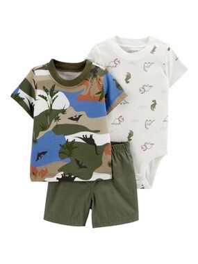 Carter's 3-Piece Dinosaur Little Short Set Size 6M